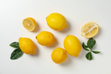 Lezzetli turunçgil meyvesi kavramı. Lezzetli limon.