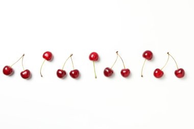 Taze yaz yemeği kavramı - lezzetli kiraz