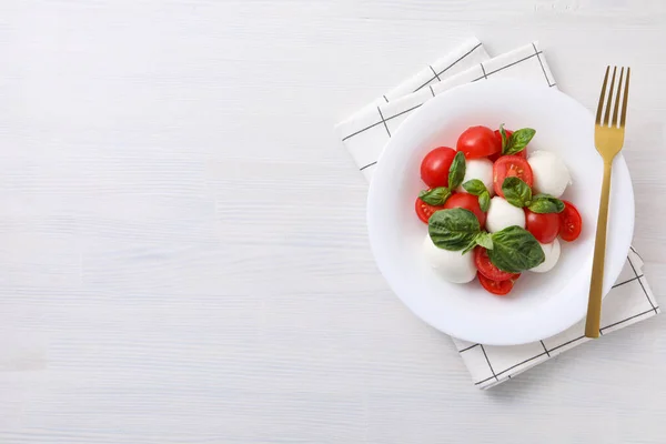 Lezzetli Talyan Mutfağı Kavramı Caprese Salatası — Stok fotoğraf