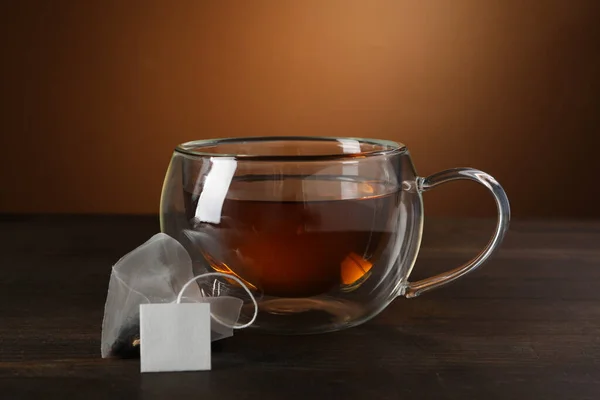 Teplý Nápoj Pro Zahřátí Čaj Šálku — Stock fotografie