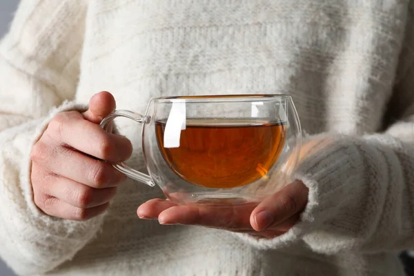 Hot Drink Get Warm Tea Cup — Stock Photo, Image