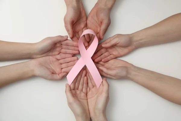 stock image World Cancer day, concept of female cancer