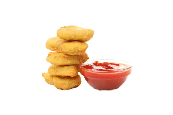Png Concept Fast Food Nuggets Alone White Background — 스톡 사진