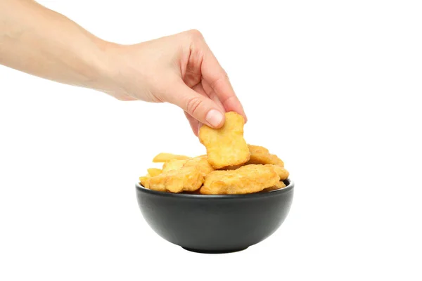 Png Konzept Von Fast Food Nuggets Isoliert Auf Weißem Hintergrund — Stockfoto