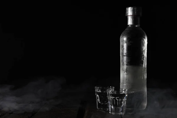 Conceito Bebida Alcoólica Forte Bebida Vodka — Fotografia de Stock