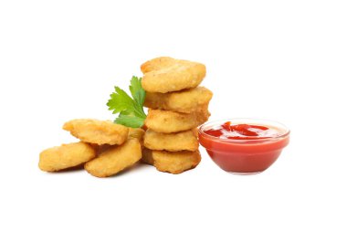 PNG, fast food kavramı - külçeler, beyaz arka planda izole edilmiş