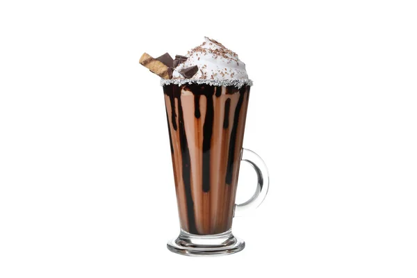 Png Milkshake Chocolat Isolé Sur Fond Blanc — Photo