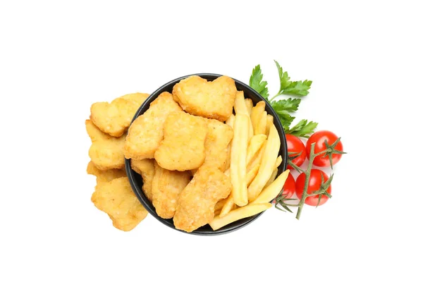 Png Concept Fast Food Nuggets Alone White Background — 스톡 사진