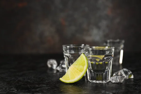 Concepto Bebida Alcohólica Fuerte Bebida Vodka —  Fotos de Stock