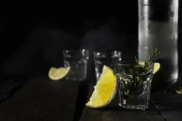 Concepto Bebida Alcohólica Fuerte Bebida Vodka —  Fotos de Stock