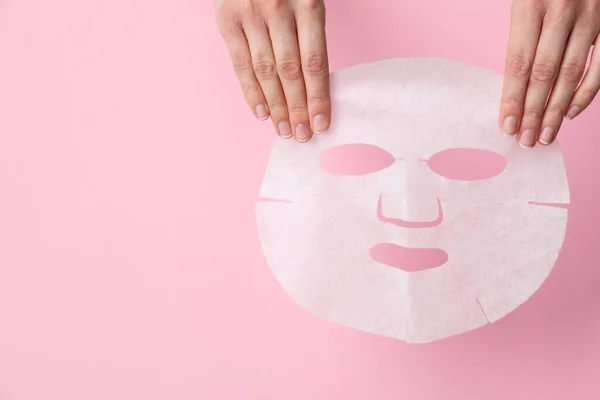 Konzept Der Gesichts Und Hautpflege Mit Kosmetischer Maske — Stockfoto
