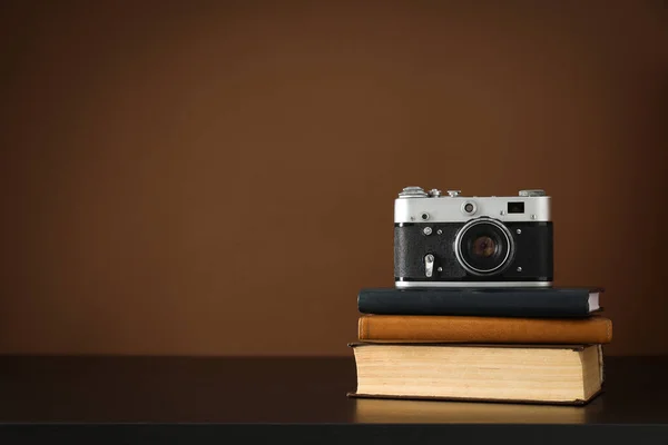 Concept Leisure Photo Hobby Retro Photo Camera — Stock Photo, Image