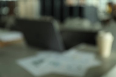 Çalışma alanının bulanık fotoğrafı, metin için yer