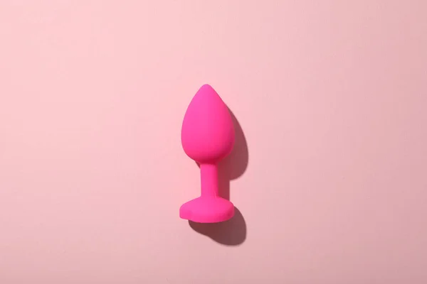 stock image Pink butt plug on a pink background