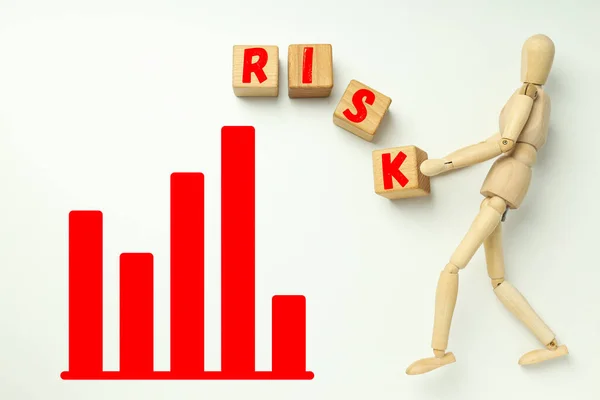Begreppet Risk Risk Livet Och Verksamheten — Stockfoto