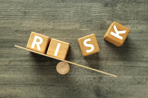 Концепція Ризику Ризик Житті Бізнесі — стокове фото