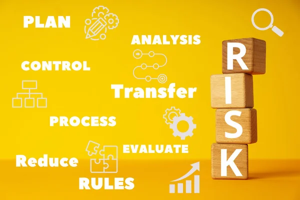Begreppet Risk Risk Livet Och Verksamheten — Stockfoto