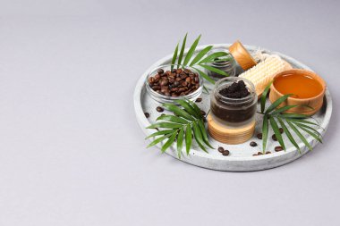 Cilt ve yüz bakımı kavramı, kahve fırçası