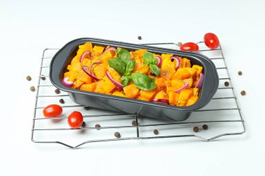 Lezzetli ev yapımı yemek kavramı - fırında balkabağı