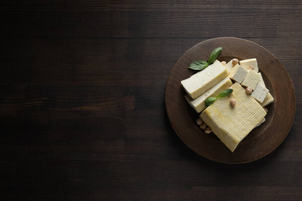 Traditional component of Asian cuisine - Tofu, bean curd