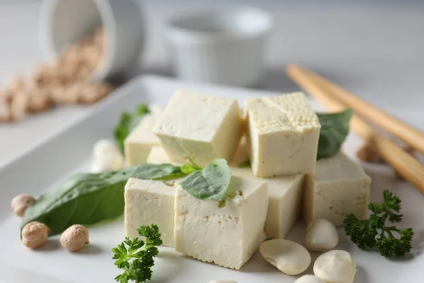 Tradycyjny Składnik Kuchni Azjatyckiej Tofu Twarożek Fasolowy — Zdjęcie stockowe