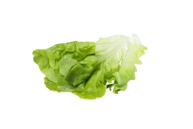 PNG, taze yaz yemeği. Beyaz arka planda marul.