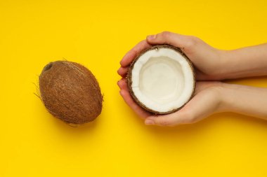 Hindistan cevizli yaz ve tatil kavramı