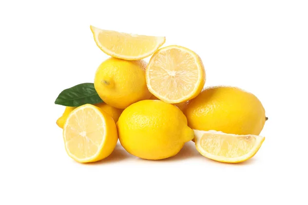 Png 柑橘类水果 柠檬味道鲜美 背景为白色 — 图库照片