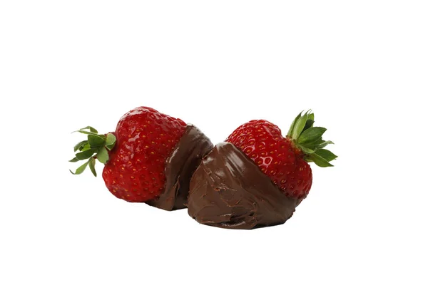 Png Strawberry Chocolate Isolated White Background — Stock Photo, Image
