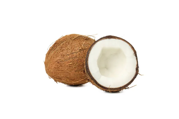 Png Kokosnoot Geïsoleerd Witte Achtergrond Zomerconcept — Stockfoto