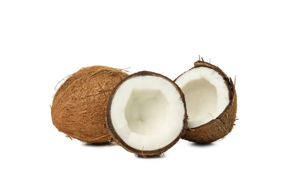 Png Kokosový Ořech Izolovaný Bílém Pozadí Letní Koncept — Stock fotografie