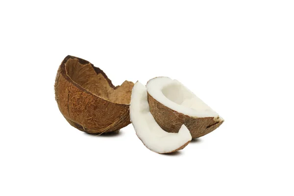 Png Kokosový Ořech Izolovaný Bílém Pozadí Letní Koncept — Stock fotografie