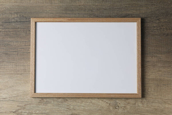 Photo frame with empty space top view