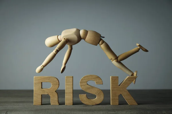 Begreppet Risk Att Eliminera Risken Riskskydd — Stockfoto