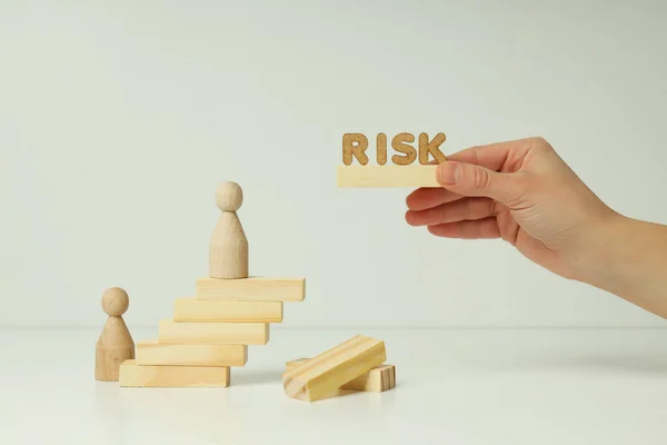 Kockázat Fogalma Kockázat Megszüntetése Kockázatvédelem — Stock Fotó