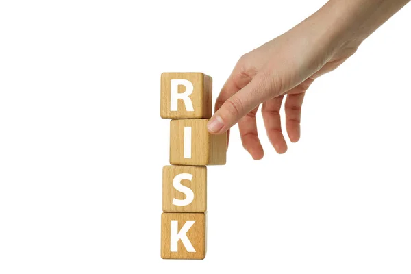 Png Begreppet Risk Isolerad Vit Bakgrund — Stockfoto
