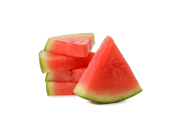 Png Frische Und Saftige Sommerfrüchte Wassermelone Isoliert Auf Weißem Hintergrund — Stockfoto