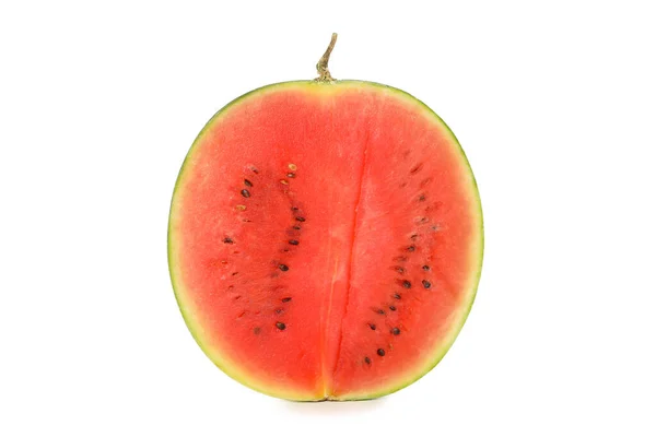 Png Frische Und Saftige Sommerfrüchte Wassermelone Isoliert Auf Weißem Hintergrund — Stockfoto