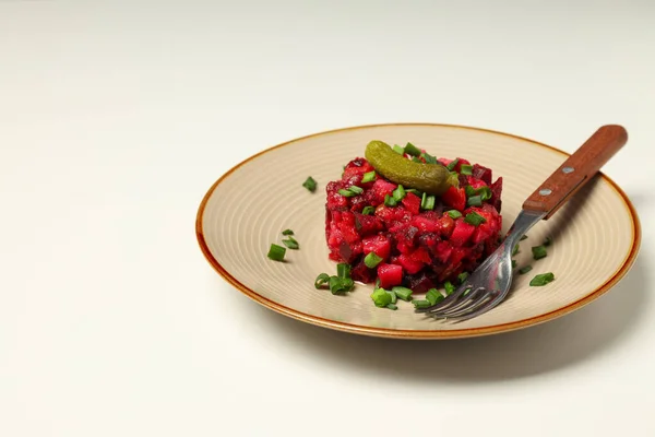 Concept of tasty food, cold dish - Vinaigrette salad