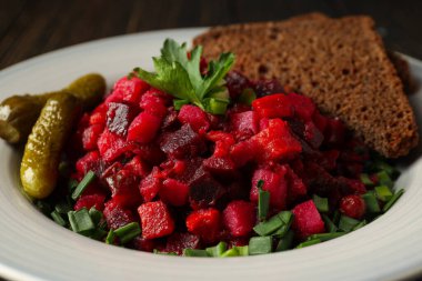 Lezzetli yemekler, soğuk yemekler, salata.