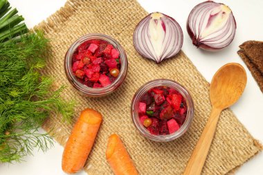 Lezzetli yemekler, soğuk yemekler, salata.