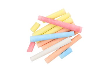 PNG, çizim için tebeşir parçaları, beyaz arkaplanda izole