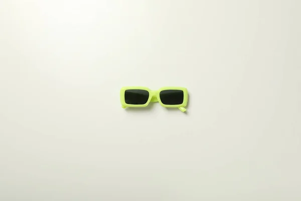 Óculos Sol Fundo Claro Vista Superior — Fotografia de Stock
