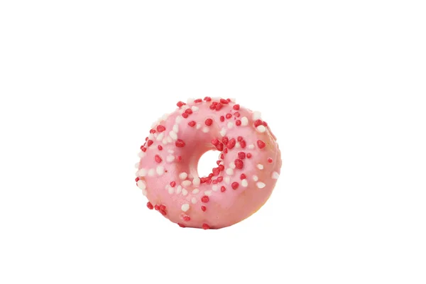 Png Rosa Donut Isoliert Auf Weißem Hintergrund — Stockfoto