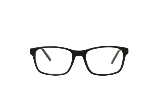 Png Schwarze Brille Isoliert Auf Weißem Hintergrund — Stockfoto