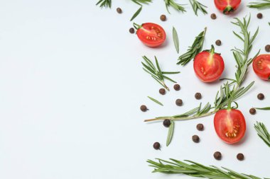 Baharat ve baharat, biberiye, baharat konsepti.