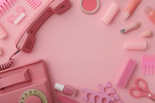 Barbiecore 粉色风格的概念 Barbiecore风格 — 图库照片