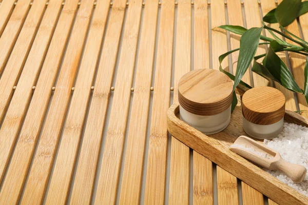 Concepto Autocuidado Accesorios Bambú Para Autocuidado —  Fotos de Stock