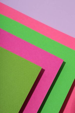 Model, soyutlama, renkli kağıt, üst görünüm