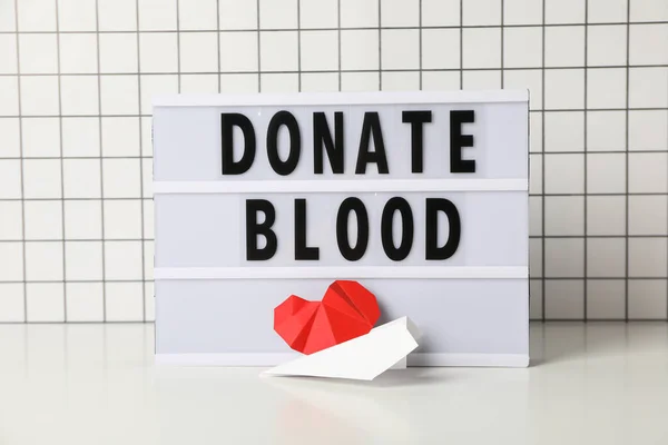 Донорство Крови Концепция Информированности Донорства — стоковое фото